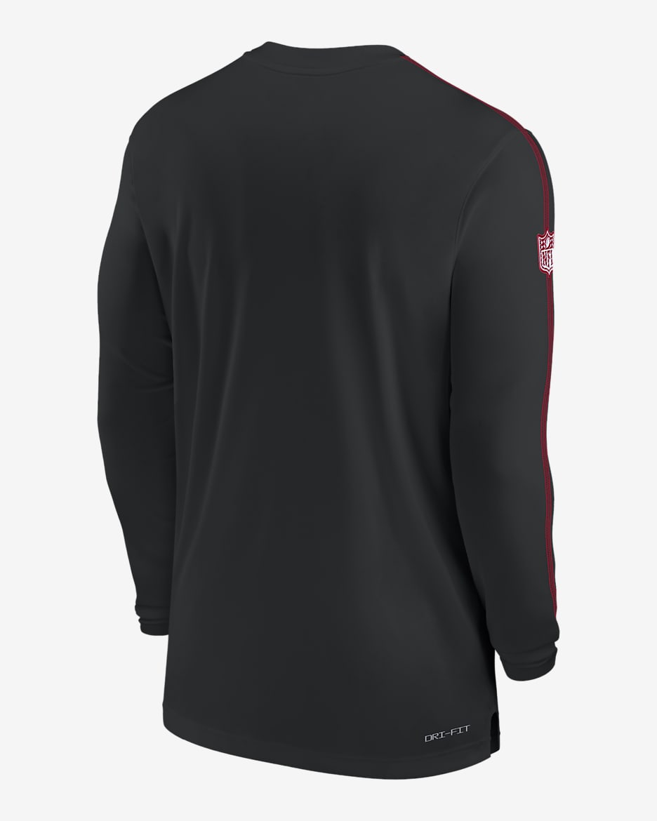 Atlanta Falcons Sideline Coach Men s Nike Dri FIT NFL Long Sleeve Top